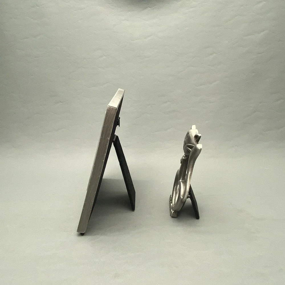 Pewter Metal My Cat Picture Frame Lot 4x6 Tabletop Pet Memorial Keepsake